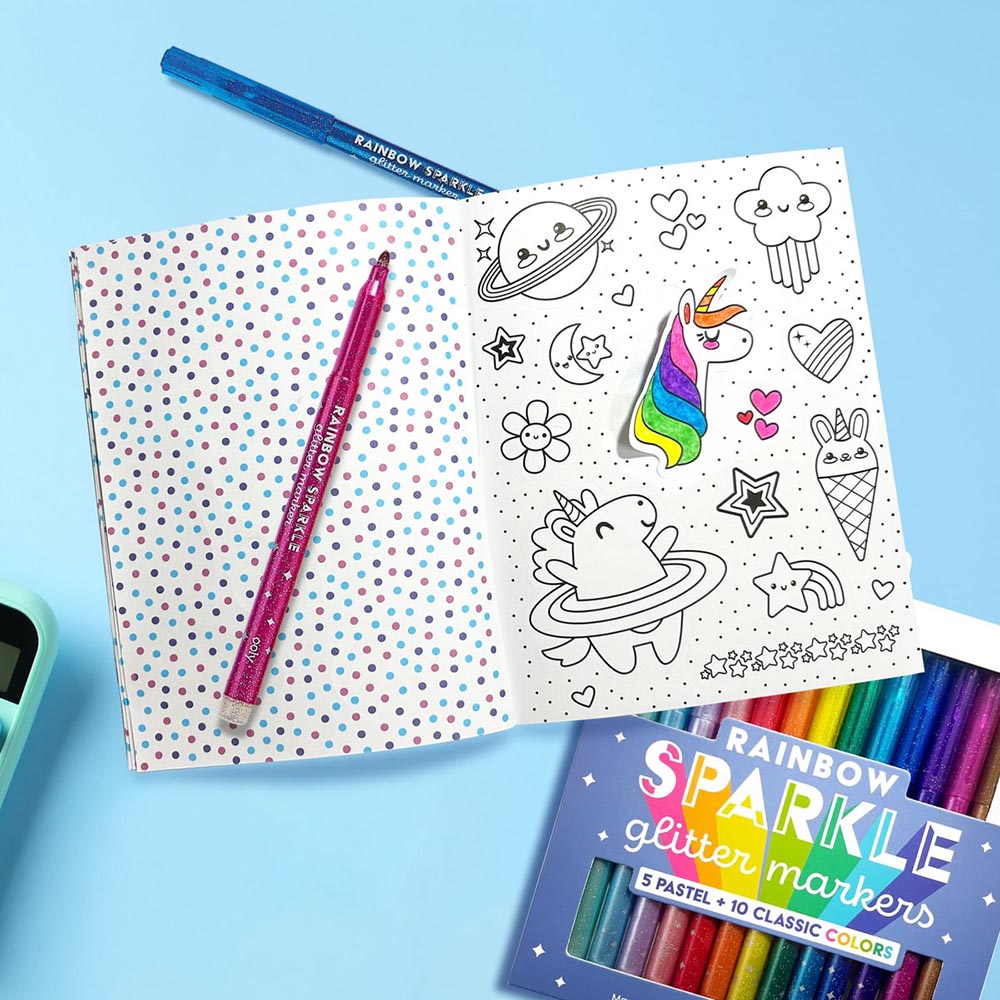 Ooly - Color-in' Sticker Book: Cute-A-Licious Doodles