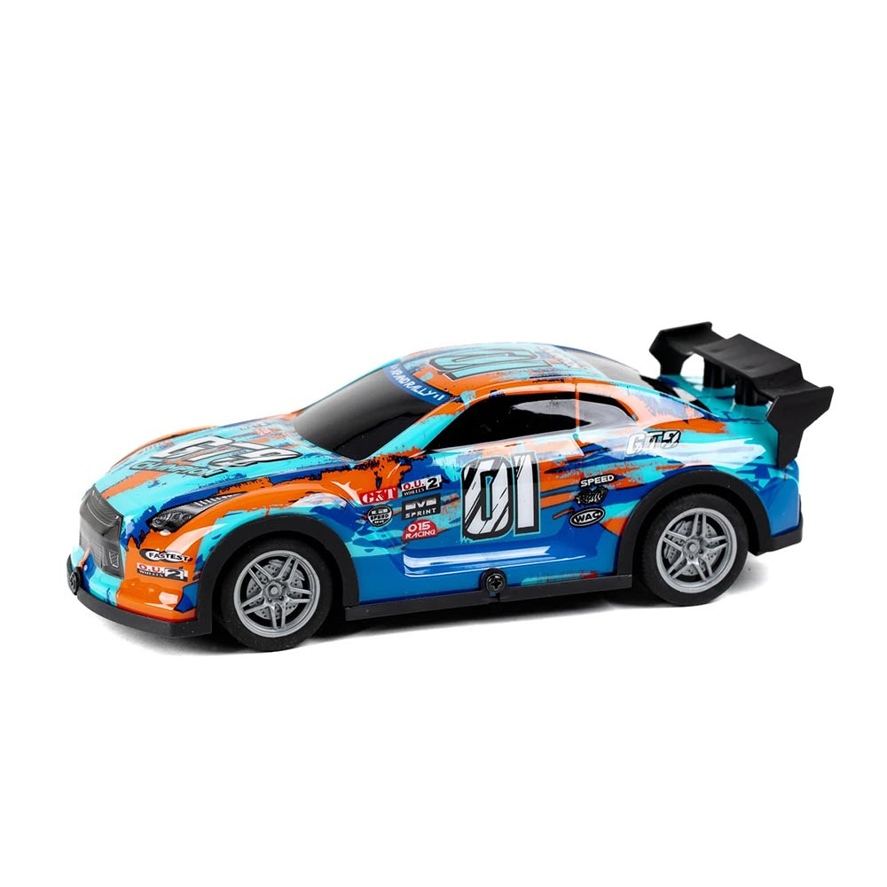 TecToy - Champion GT9 m/lys R/C 1:22, 27MHz, blue/orange