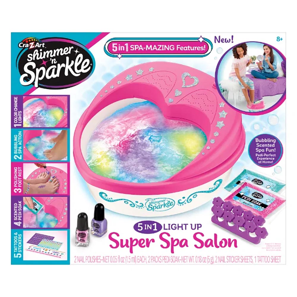 SHIMMER N SPARKLE - 5 IN 1 LIGHT UP SPA SALON