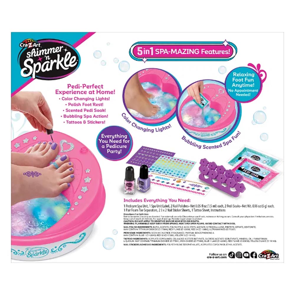 SHIMMER N SPARKLE - 5 IN 1 LIGHT UP SPA SALON