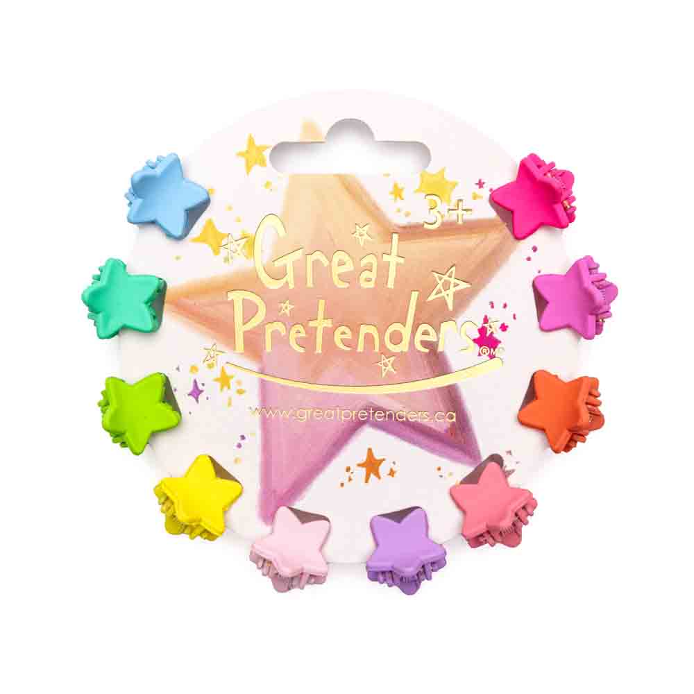 Great Pretenders - 10 hårklemmer - Rainbow Star Mini