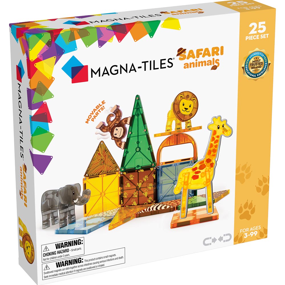 Magna-Tiles - Safari dyr 25 stk sæt