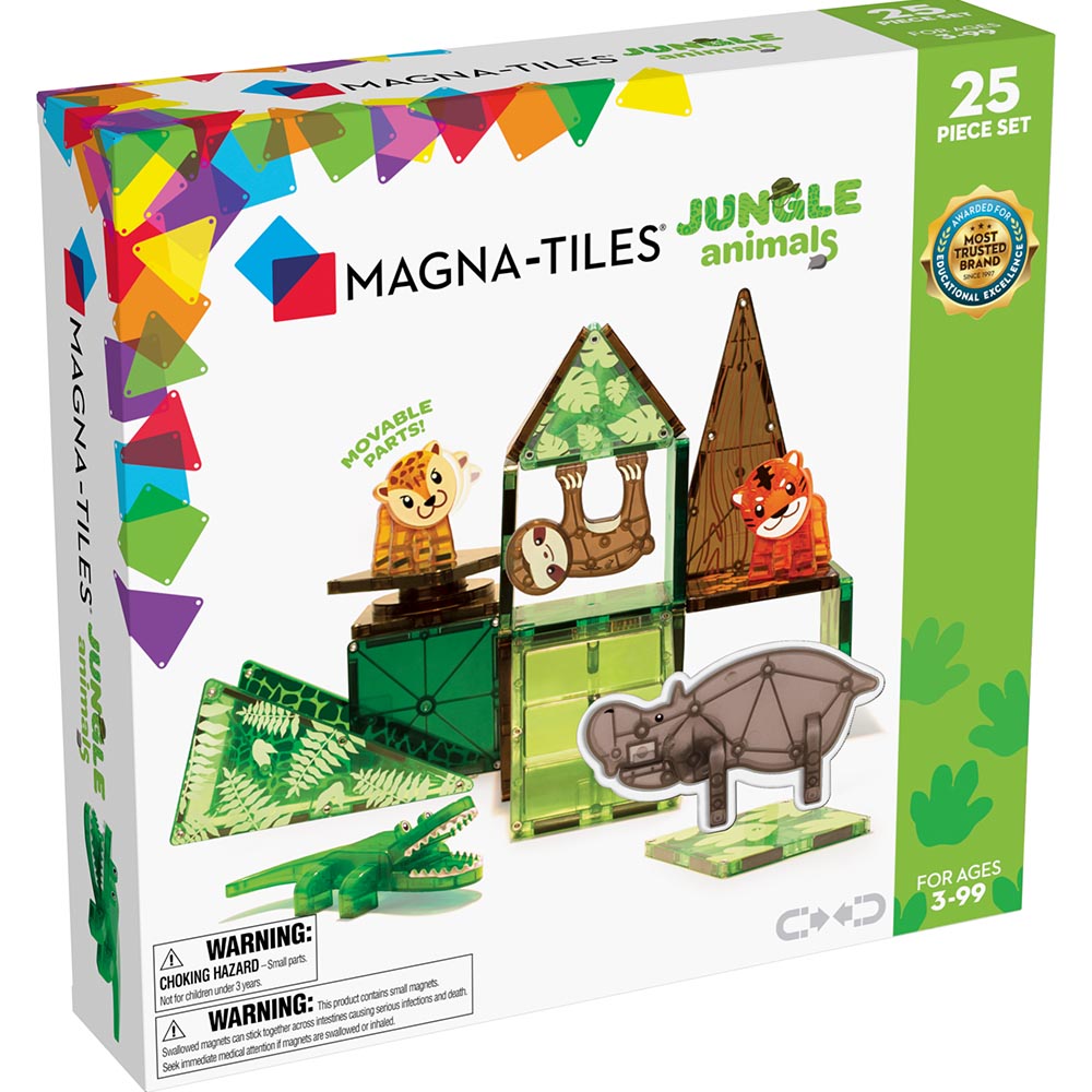 Magna-Tiles - Jungle Dyr 25 stk