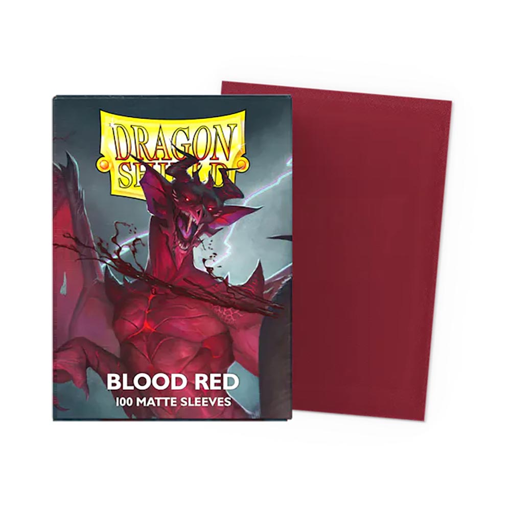 Dragon Shield - Blood Red - Matte Sleeves - Standard Size