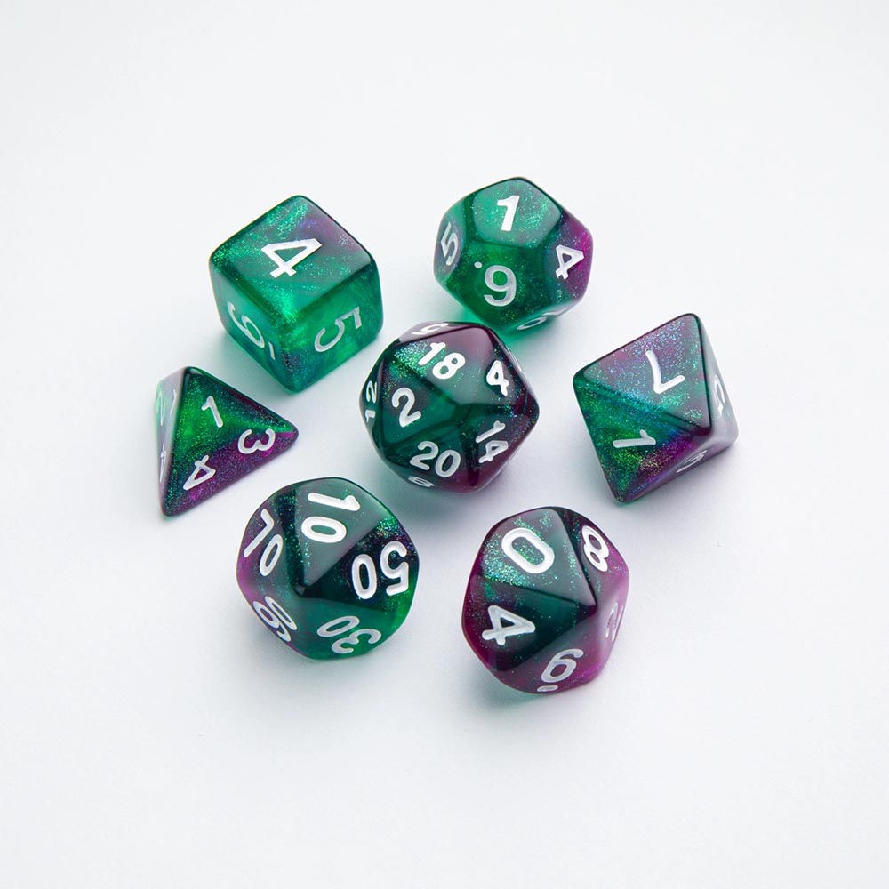 Gamegenic - RPG DICE SET (7) - GALAXY SERIES - Aurora