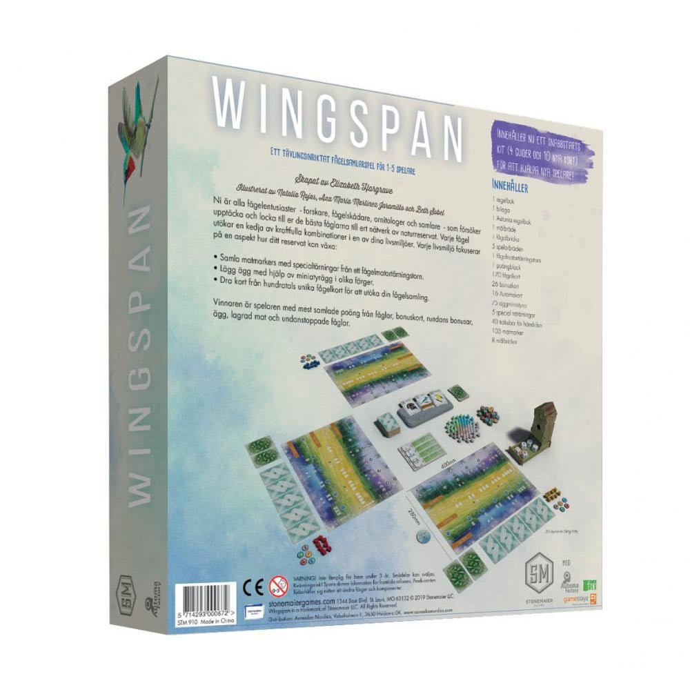 Wingspan - Dansk 2. udgave - Brætspil